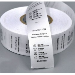 Geweven Care Label Tag Rolls