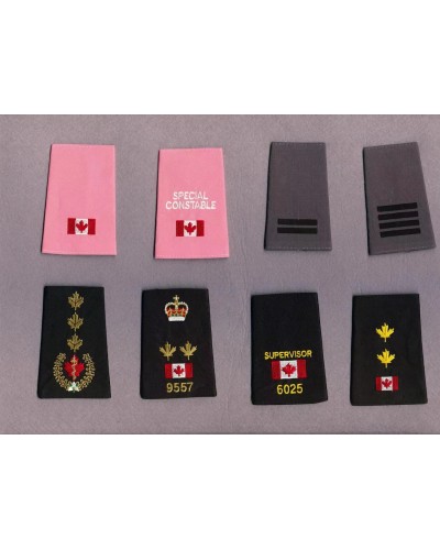 Custom Epaulettes & Sliders – Fabric & Embroidered