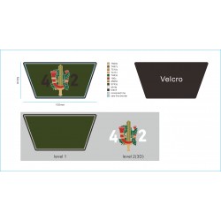 Militaire rubberen/PVC-badges, op maat gemaakt.