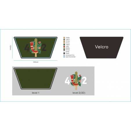 Militaire rubberen/PVC-badges, op maat gemaakt.