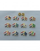 Contry & Comany Flag Lapel Pins